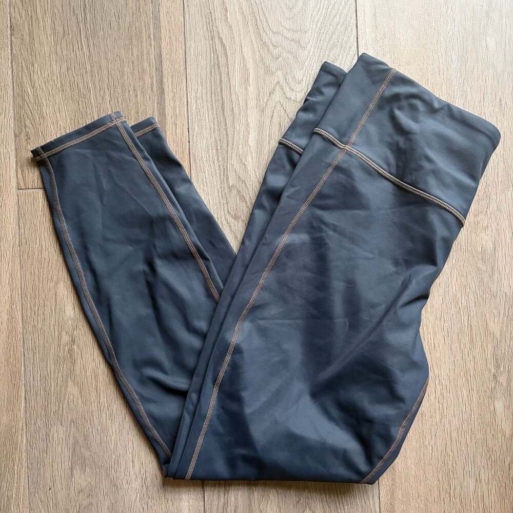 Athleta High-Rise Leggings with Contrast Stitching Size L
